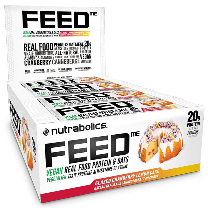 Nutrabolics Feed Me Bars 12/bars | Vegan Plant Based Protein Bars