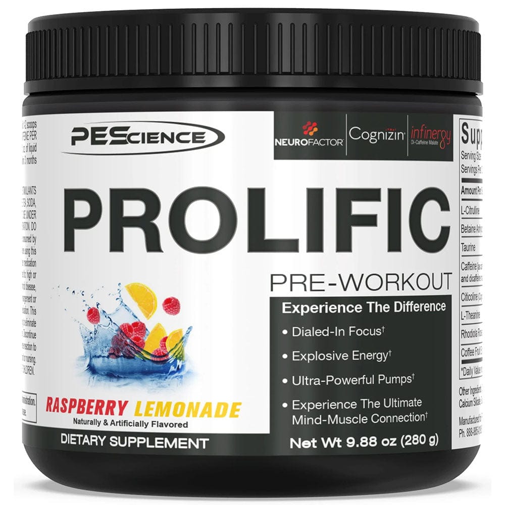 PEScience Prolific PRE, 40 serve | Energy and Power Supplement