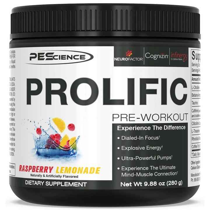 PEScience Prolific PRE, 40 serve | Energy and Power Supplement