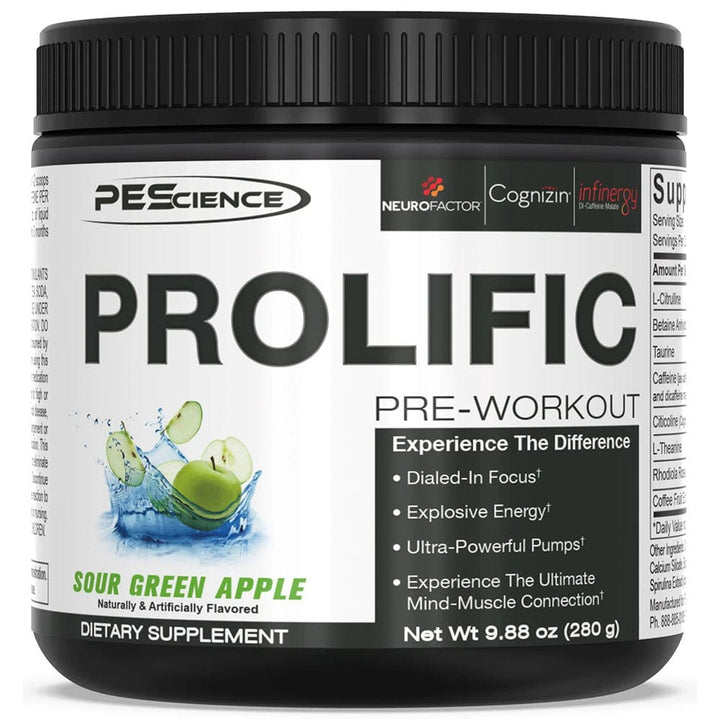PEScience Prolific PRE, 40 serve | Energy and Power Supplement