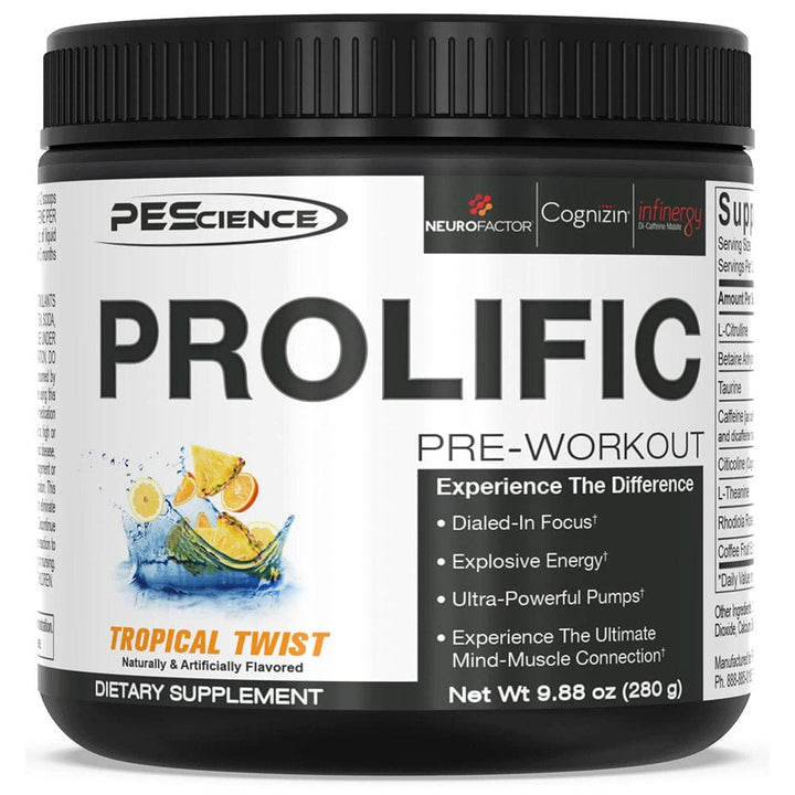 PEScience Prolific PRE, 40 serve | Energy and Power Supplement