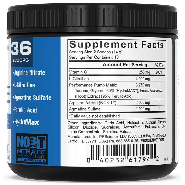 PEScience High Volume | Caffeine Free | Stim Free Pre Workout