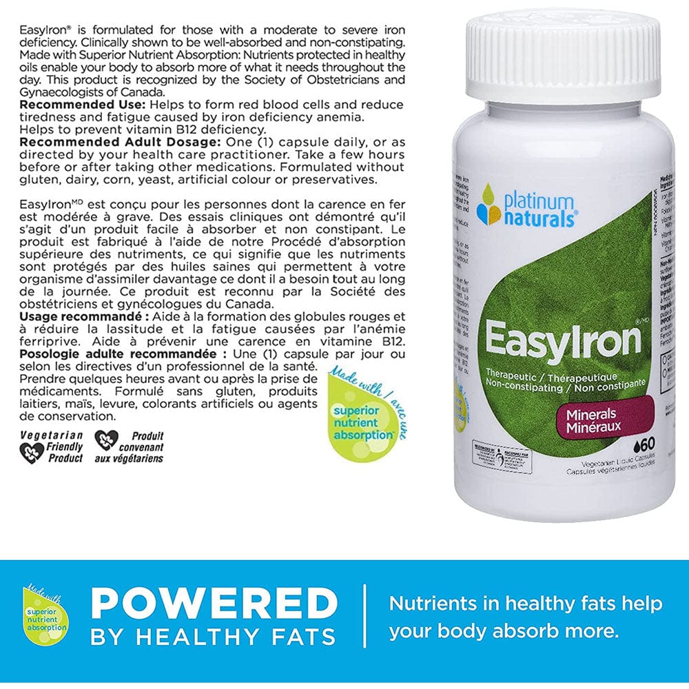 Platinum Naturals EasyIron 60vcaps