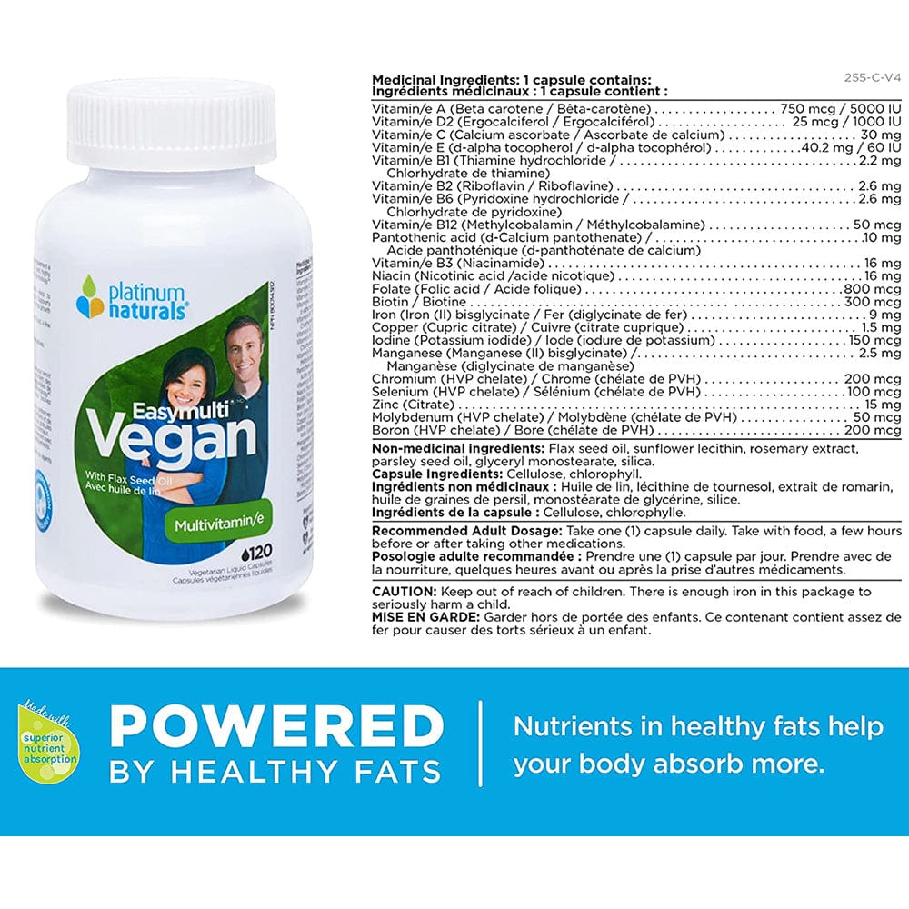 Platinum Naturals EasyMulti Vegan 120vcaps