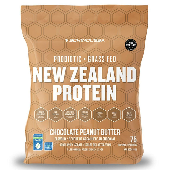 Schinoussa Probiotic New Zealand Grass Fed Whey Protein Isolate 5lbs