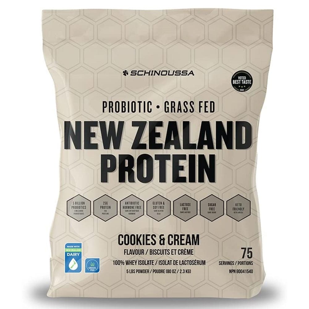 Schinoussa Probiotic New Zealand Grass Fed Whey Protein Isolate 5lbs