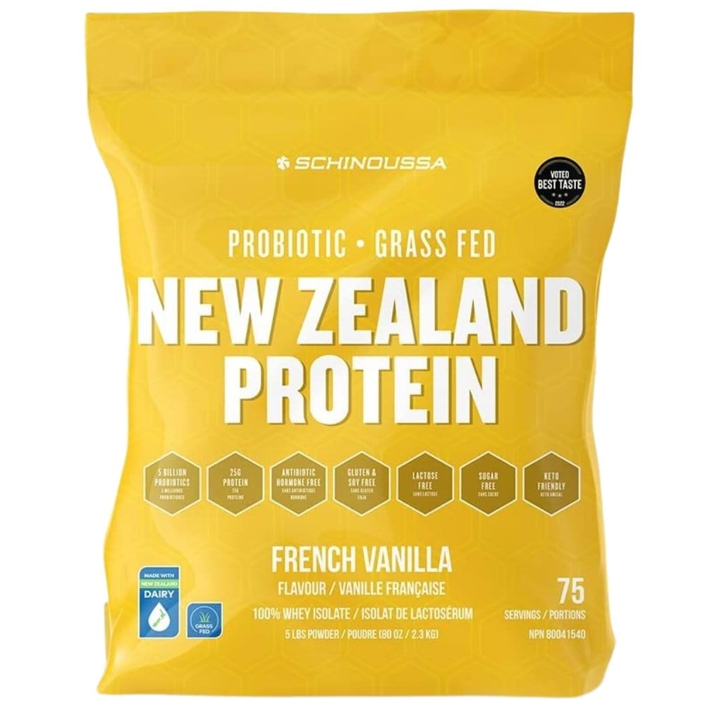 Schinoussa Probiotic New Zealand Grass Fed Whey Protein Isolate 5lbs