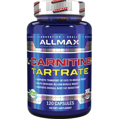Allmax L-Carnitine Tartrate, 120 caps | Natural Fat Loss Supplement