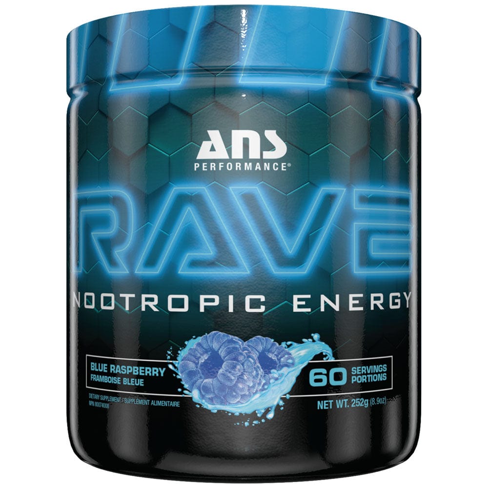 ANS RAVE, 60 servings | Best Nootropic Pre Workout Supplements
