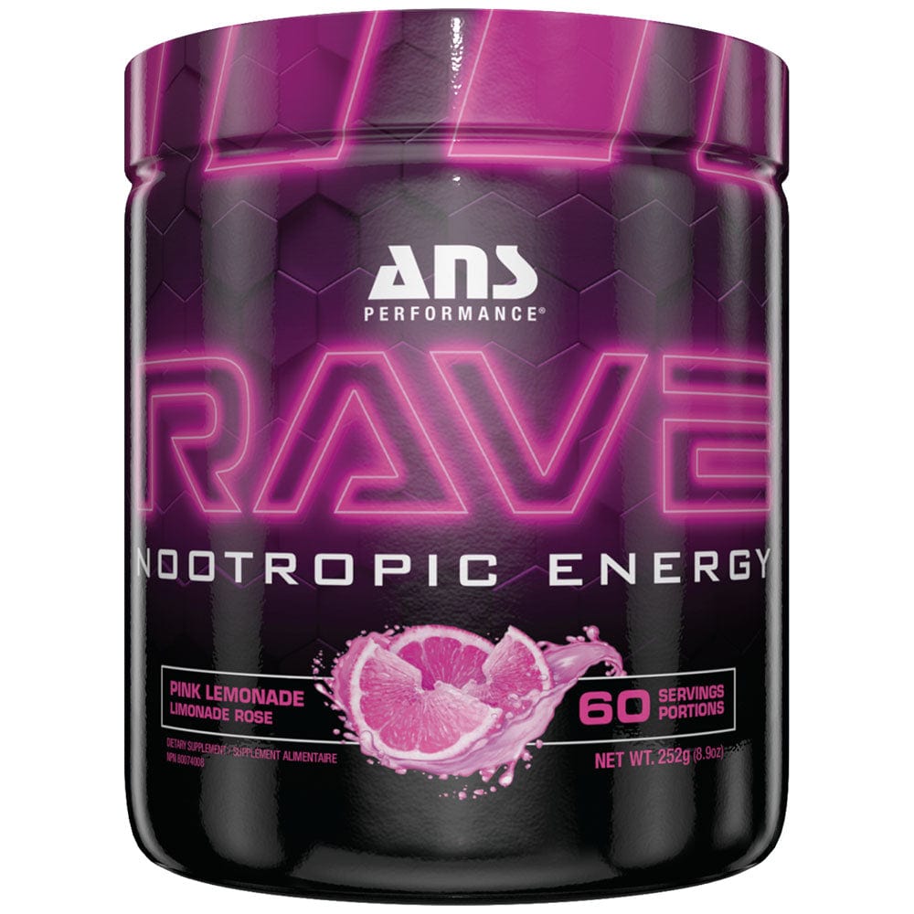 ANS RAVE, 60 servings | Best Nootropic Pre Workout Supplements