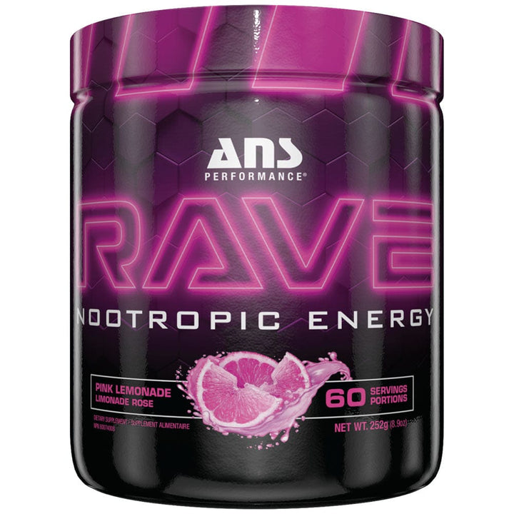 ANS RAVE, 60 servings | Best Nootropic Pre Workout Supplements