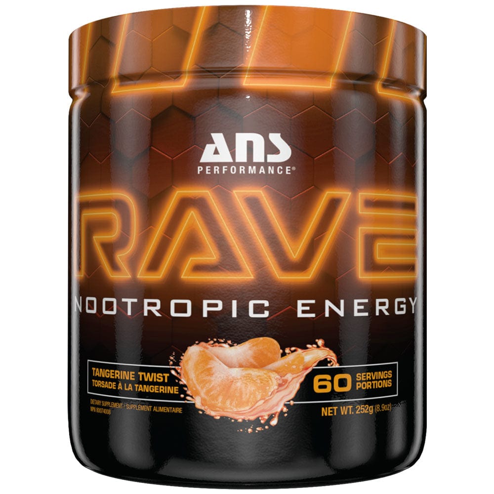 ANS RAVE, 60 servings | Best Nootropic Pre Workout Supplements