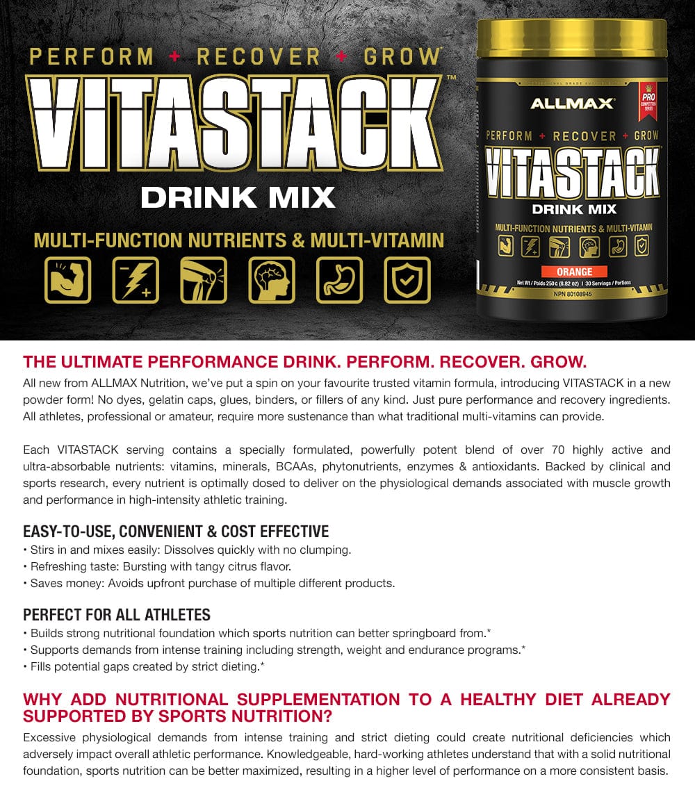 Allmax Vitastack Powder, 30 serve