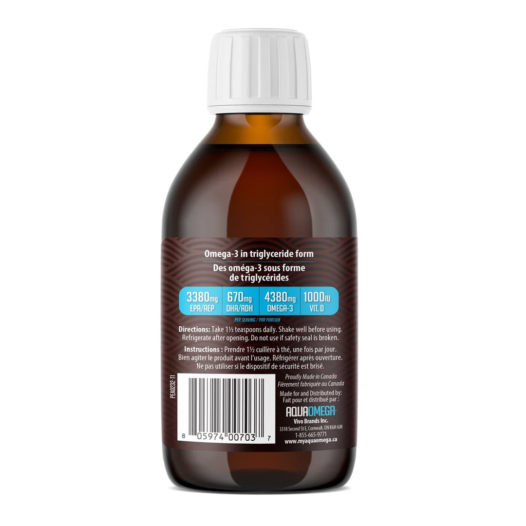 AquaOmega High EPA Omega-3 225ml